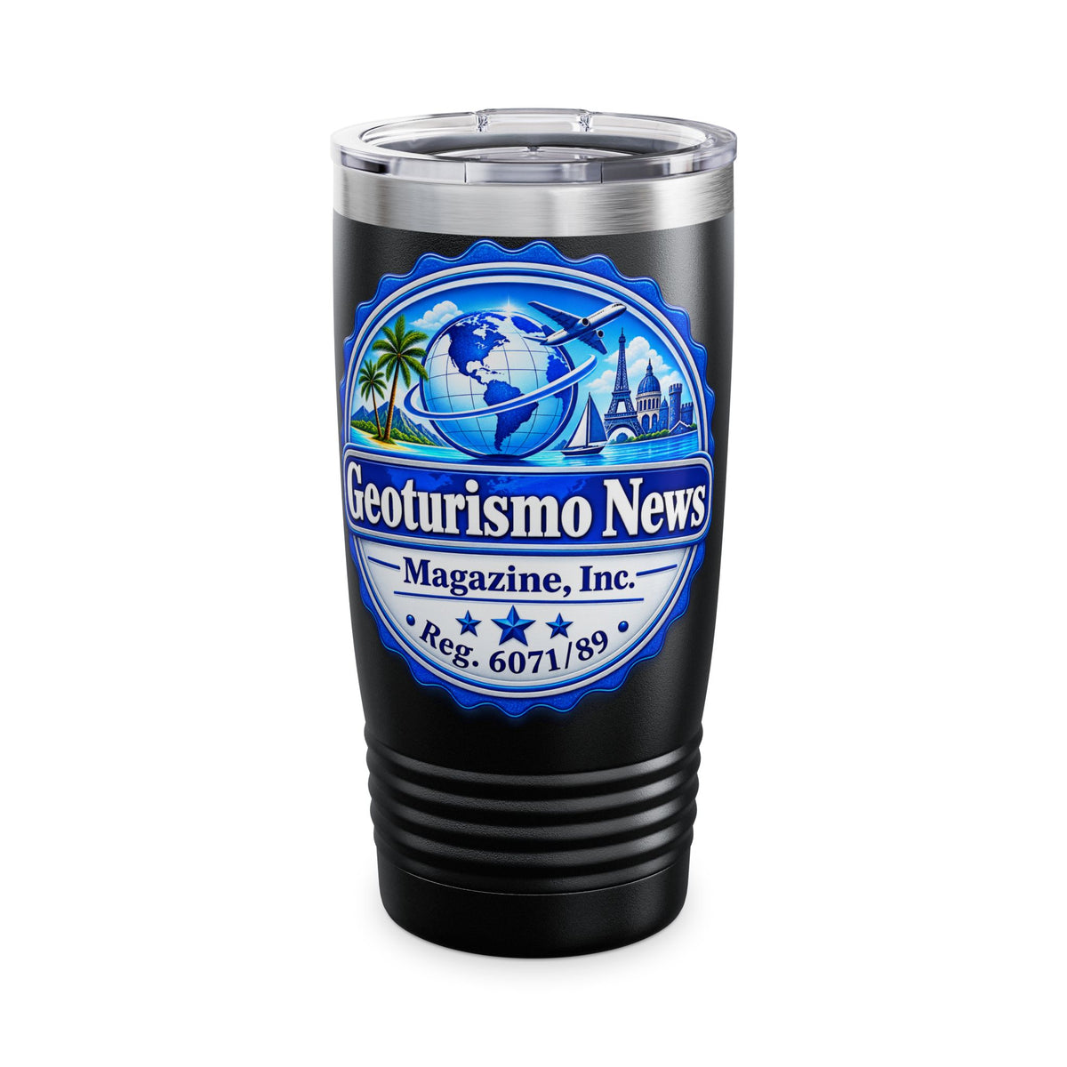 Geoturismo News 20oz Travel Tumbler — Insulated Ringneck Stainless Cup