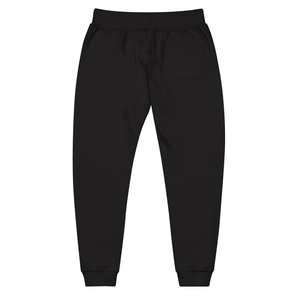 Embroidered Olive Fleece Sweatpants — Cozy Casual Joggers with Minimal Patch
