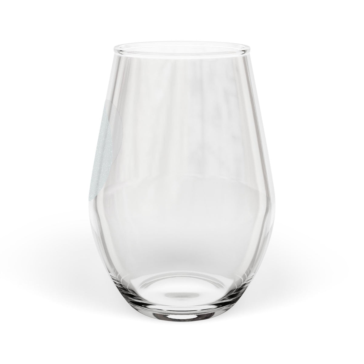 Stemless Wine Glass — Engraved Sparkle Dot Design, 11.5 oz