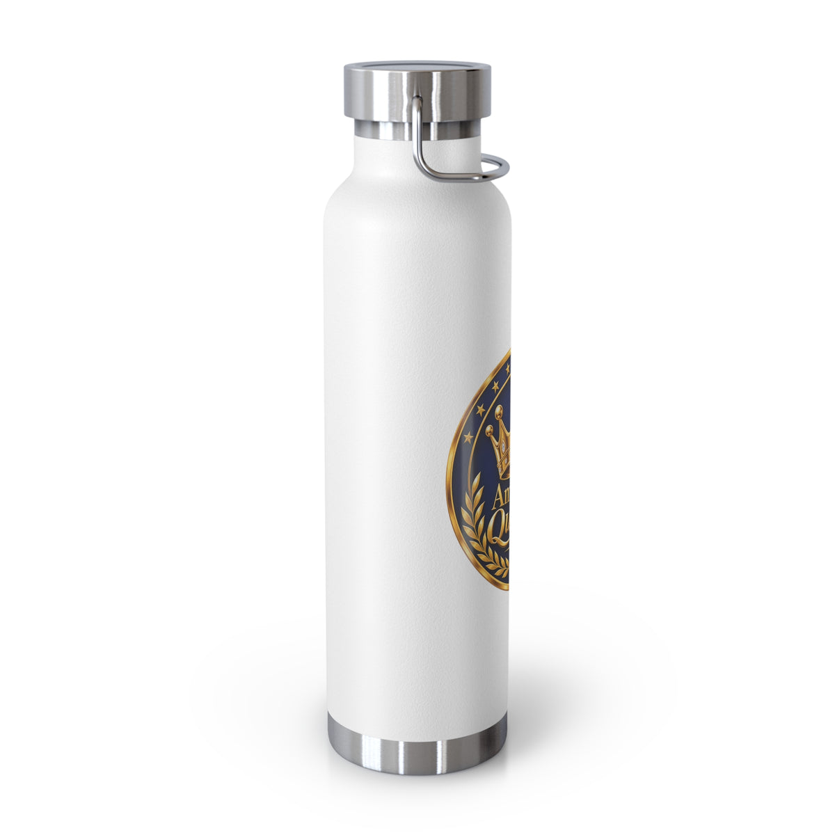 22oz Insulated Bottle — American Queenys Gold Crest