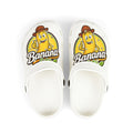 Kids Banana Cartoon Foam Clogs — Cute Yellow Banana Graphic Slip-On Shoes