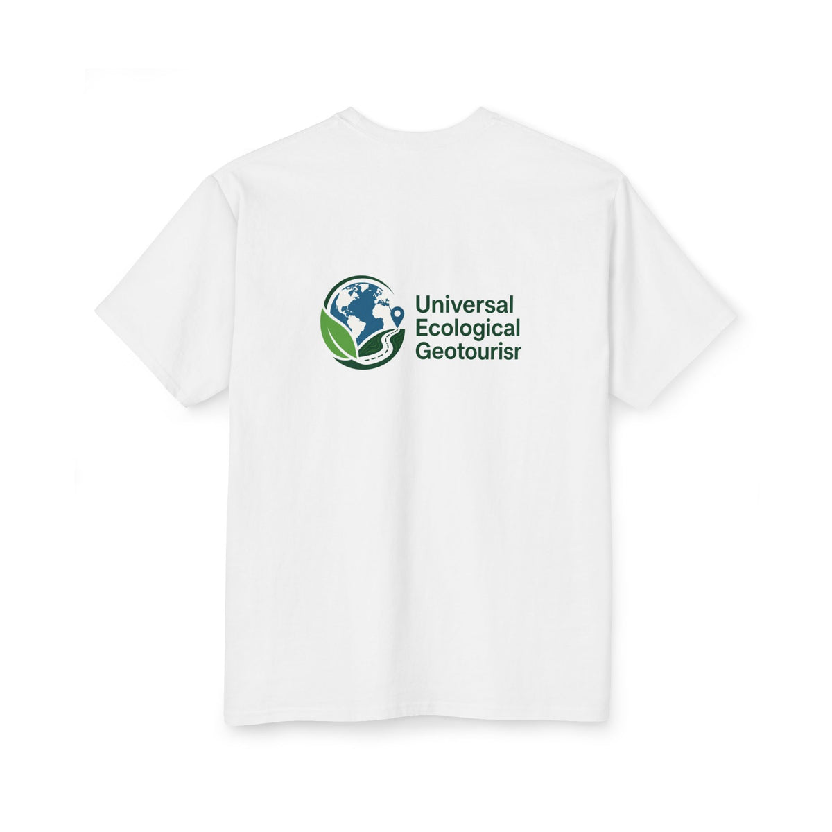 Educasa Study Premium Logo T-Shirt — Universal Ecological Geotourism Back Print