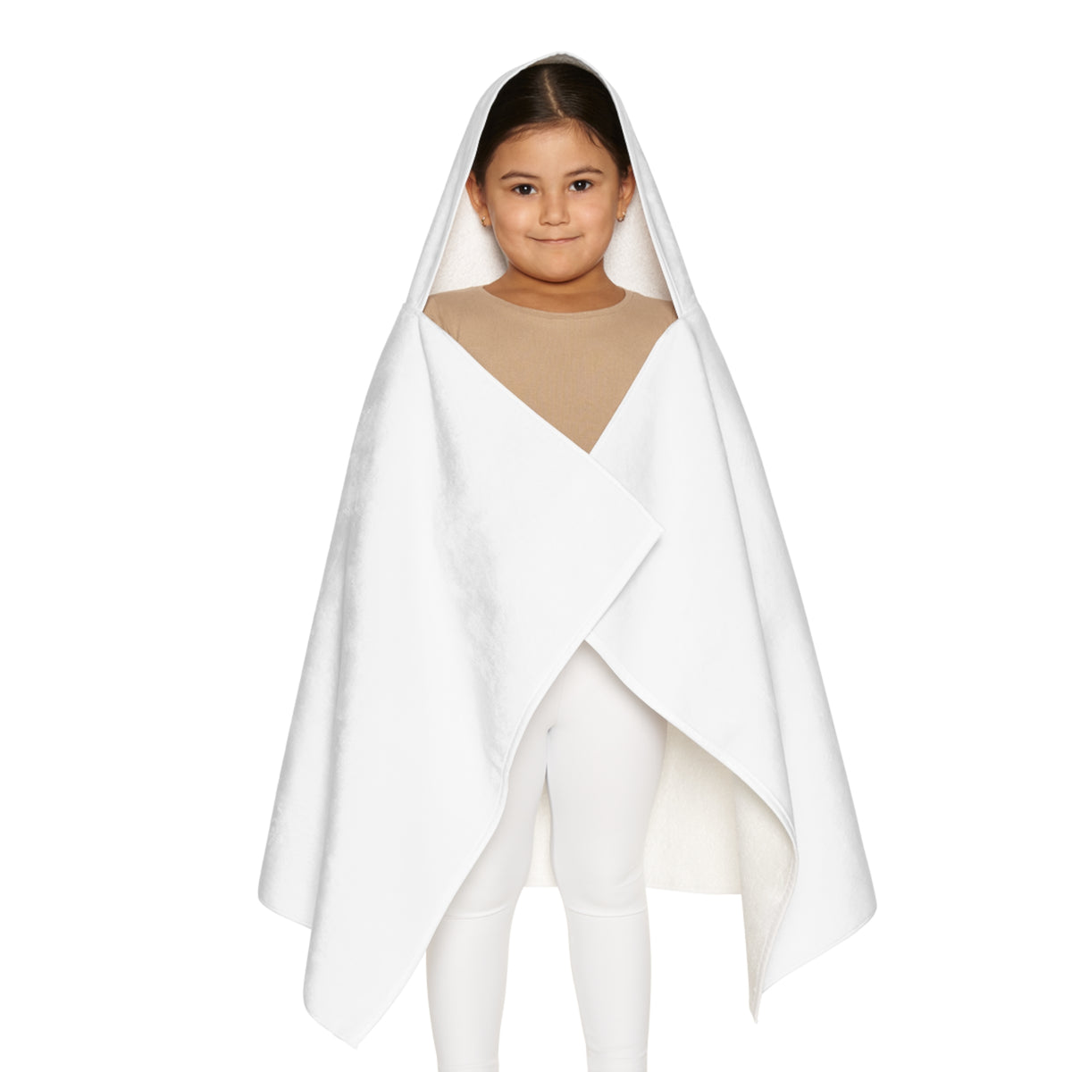 Youth Hooded Towel — "American Queenys" Gold Crown Beach & Pool Towel for Girls