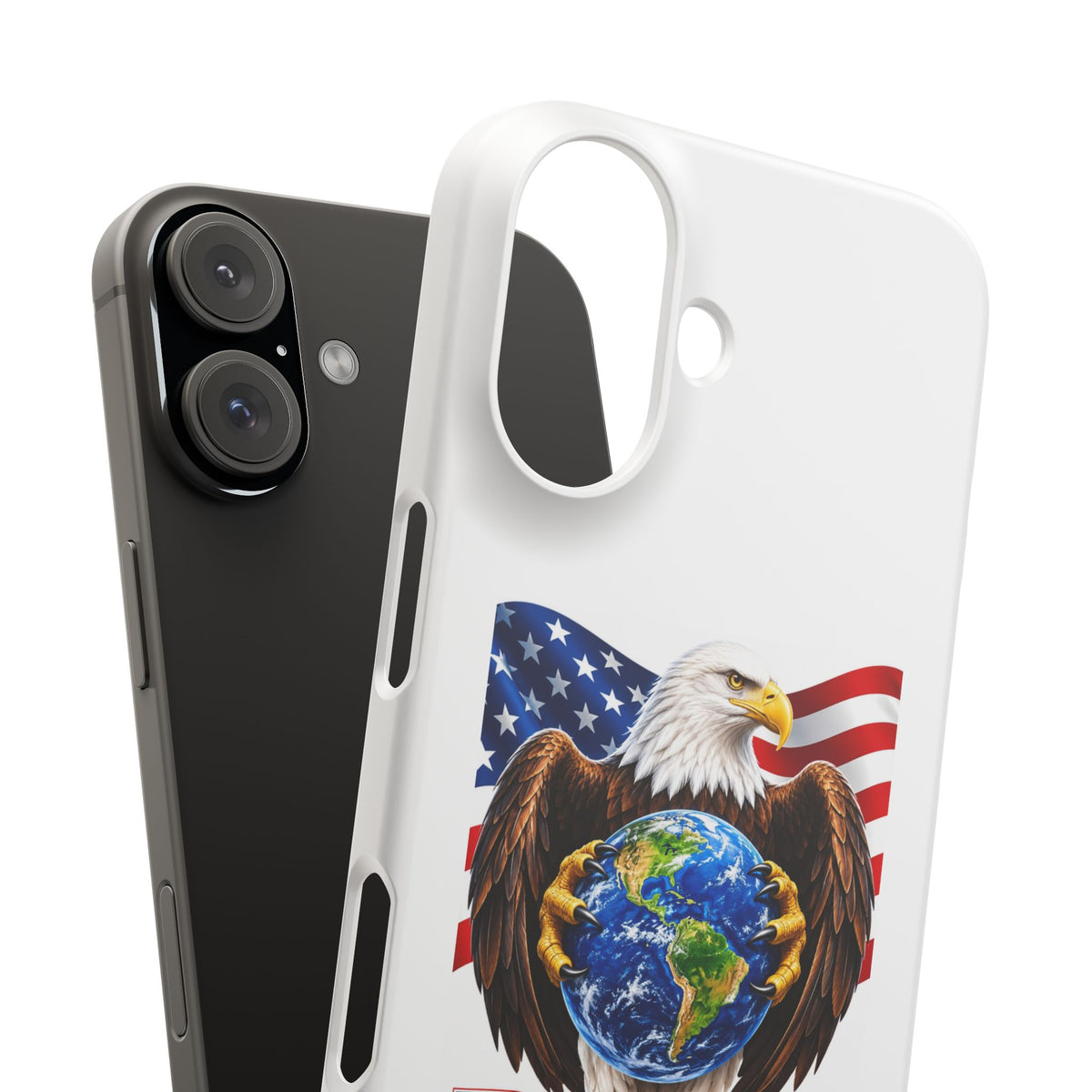 Patriotic Eagle Globe Phone Case – "Rodeco Made in USA"