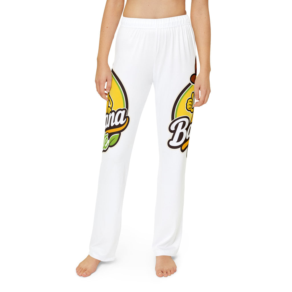 Kids Lounge Pants — "Banana Unite" Cartoon Banana Graphic Lounge Pants for Children