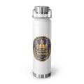 22oz Insulated Bottle — American Queenys Gold Crest