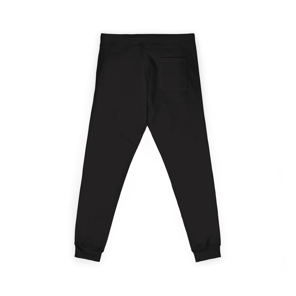 Embroidered Olive Fleece Sweatpants — Cozy Casual Joggers with Minimal Patch