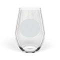 Stemless Wine Glass — Engraved Sparkle Dot Design, 11.5 oz