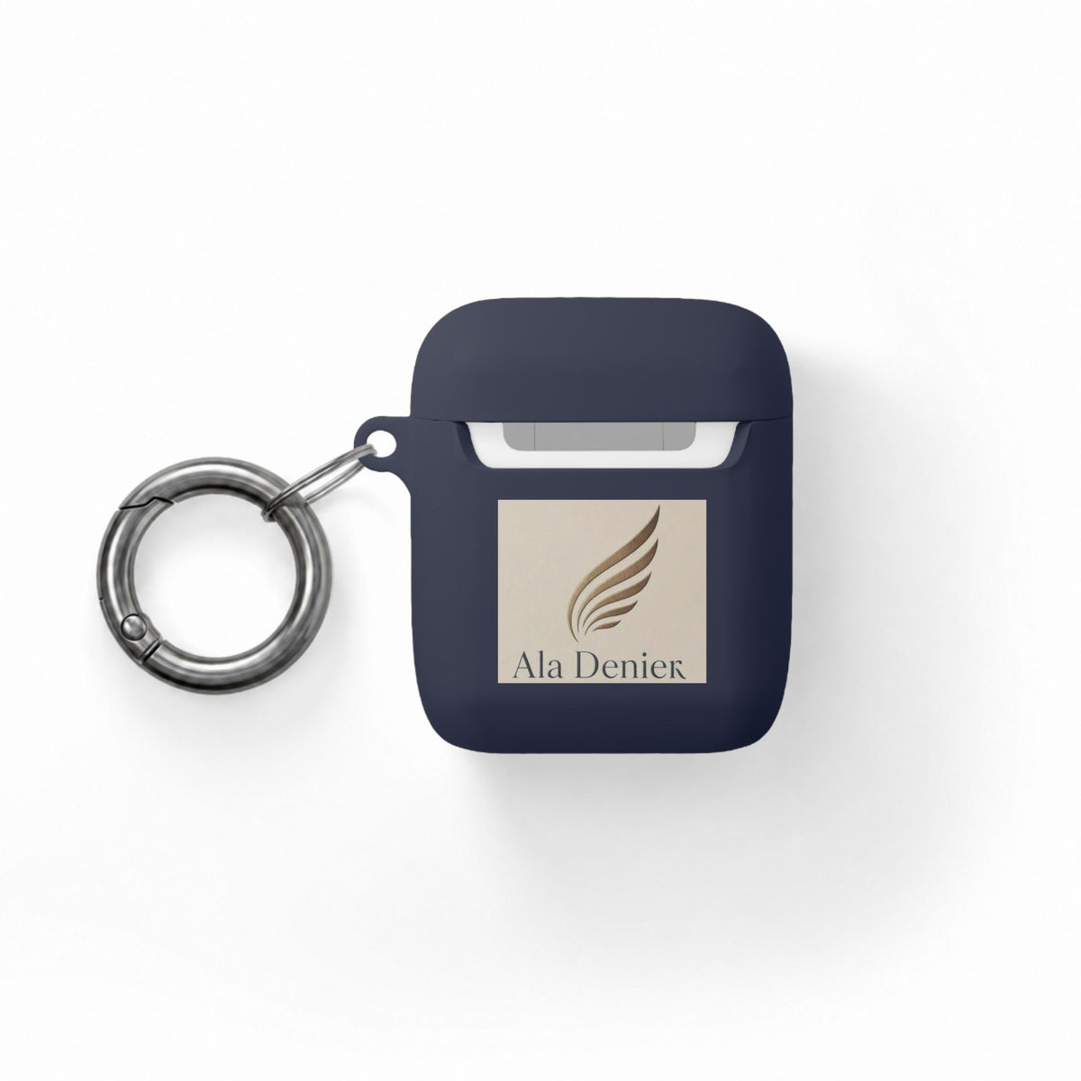 Ala Deniek Logo AirPods Case Cover — Slim Protective Case with Keyring