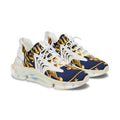 Women's Mesh Sneakers – Navy Gold Playing Card Royale Design