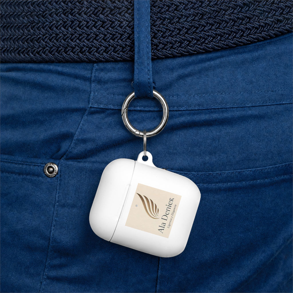 Ala Deniek Logo AirPods Case Cover — Slim Protective Case with Keyring