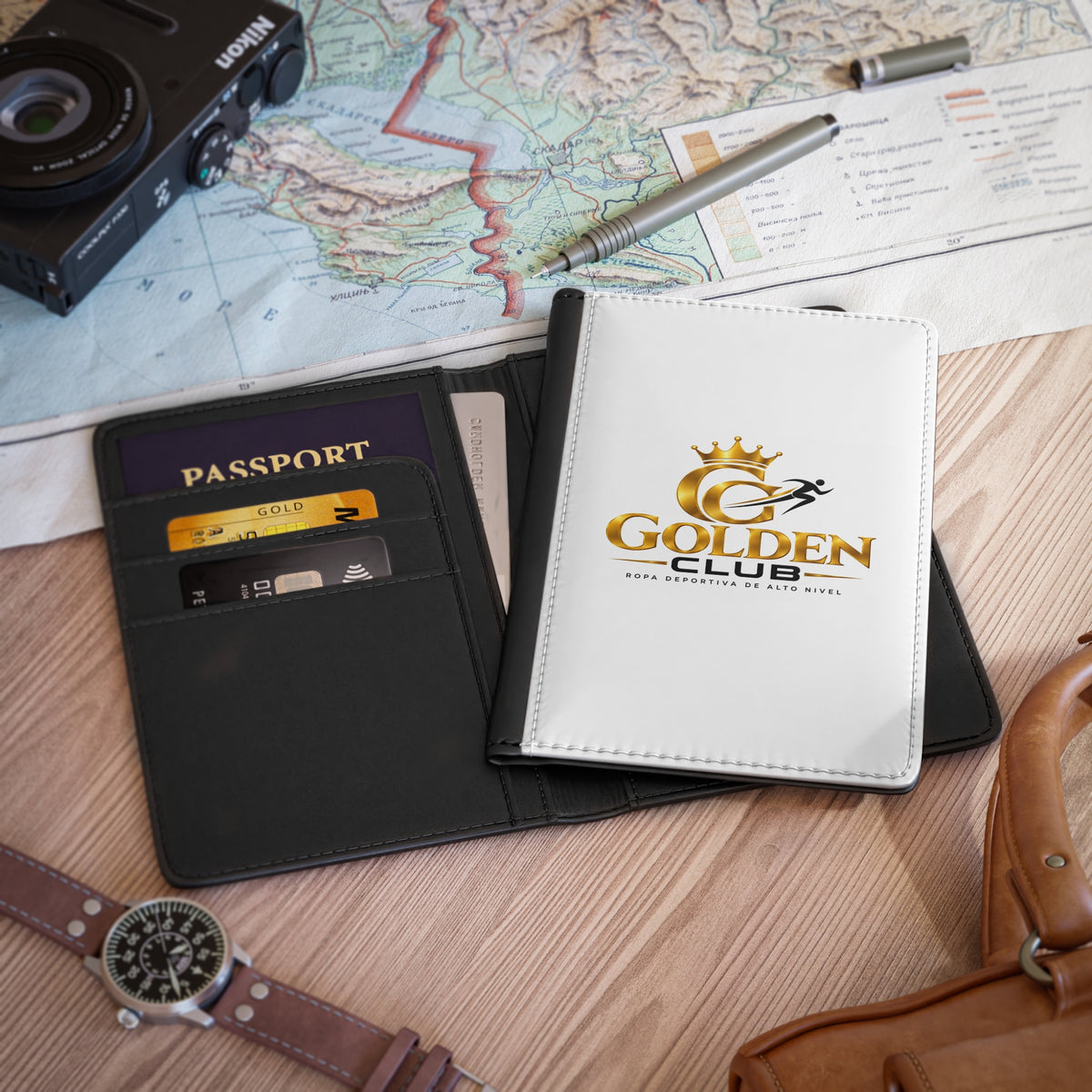 Golden Club Travel Passport Cover