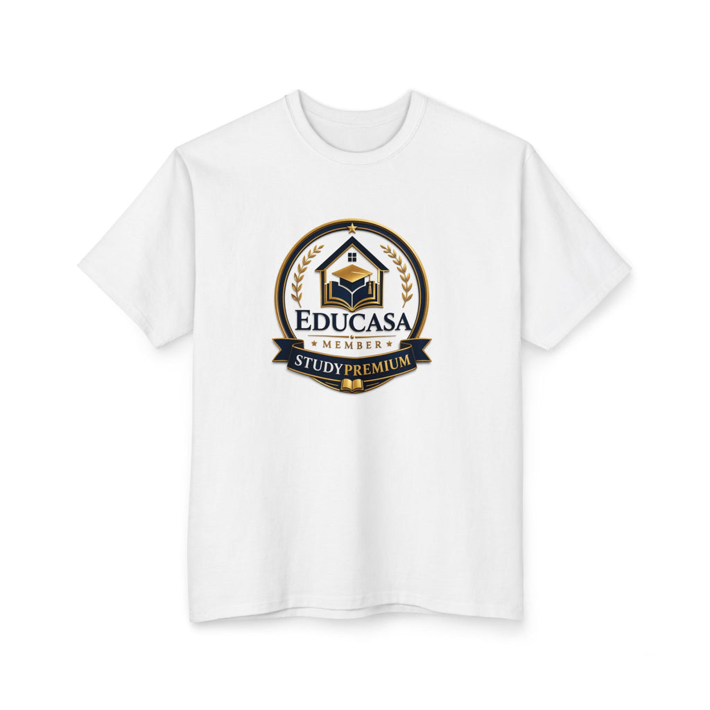 Educasa Study Premium Logo T-Shirt — Universal Ecological Geotourism Back Print