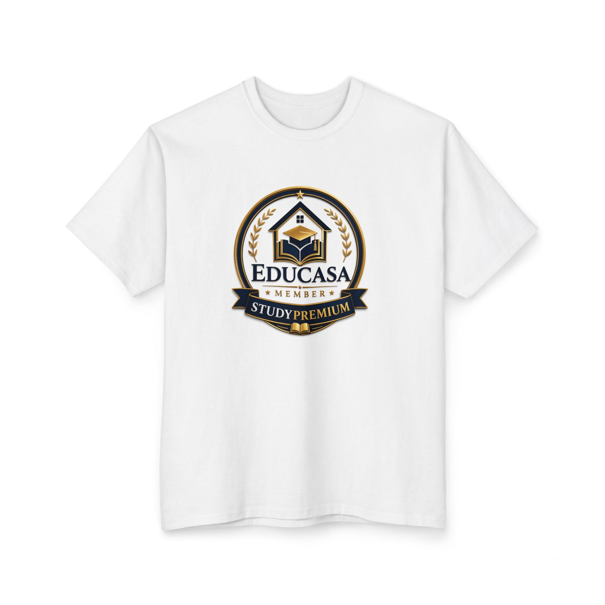 Educasa Study Premium Logo T-Shirt — Universal Ecological Geotourism Back Print