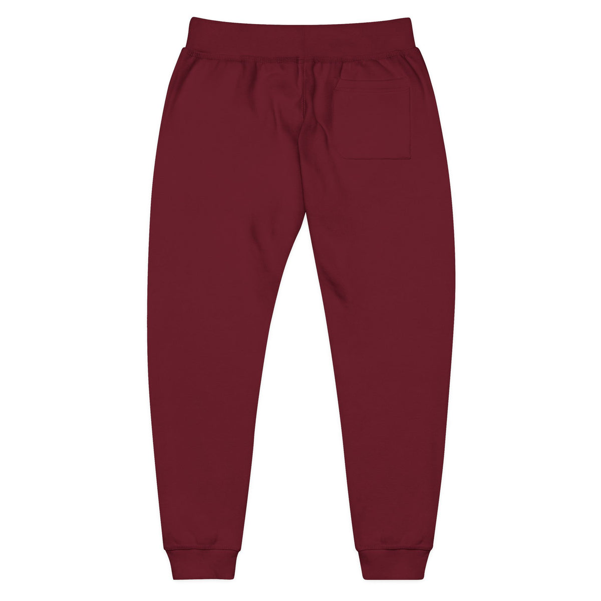 Embroidered Olive Fleece Sweatpants — Cozy Casual Joggers with Minimal Patch