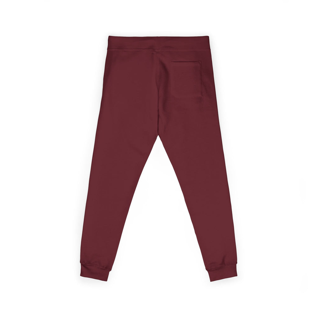 Embroidered Olive Fleece Sweatpants — Cozy Casual Joggers with Minimal Patch