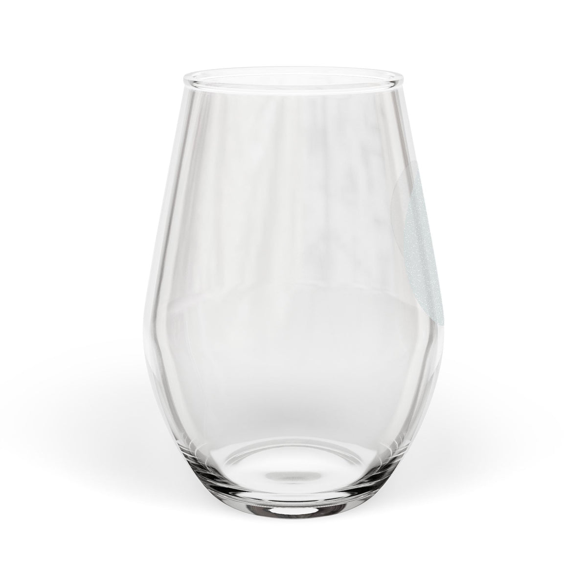 Stemless Wine Glass — Engraved Sparkle Dot Design, 11.5 oz