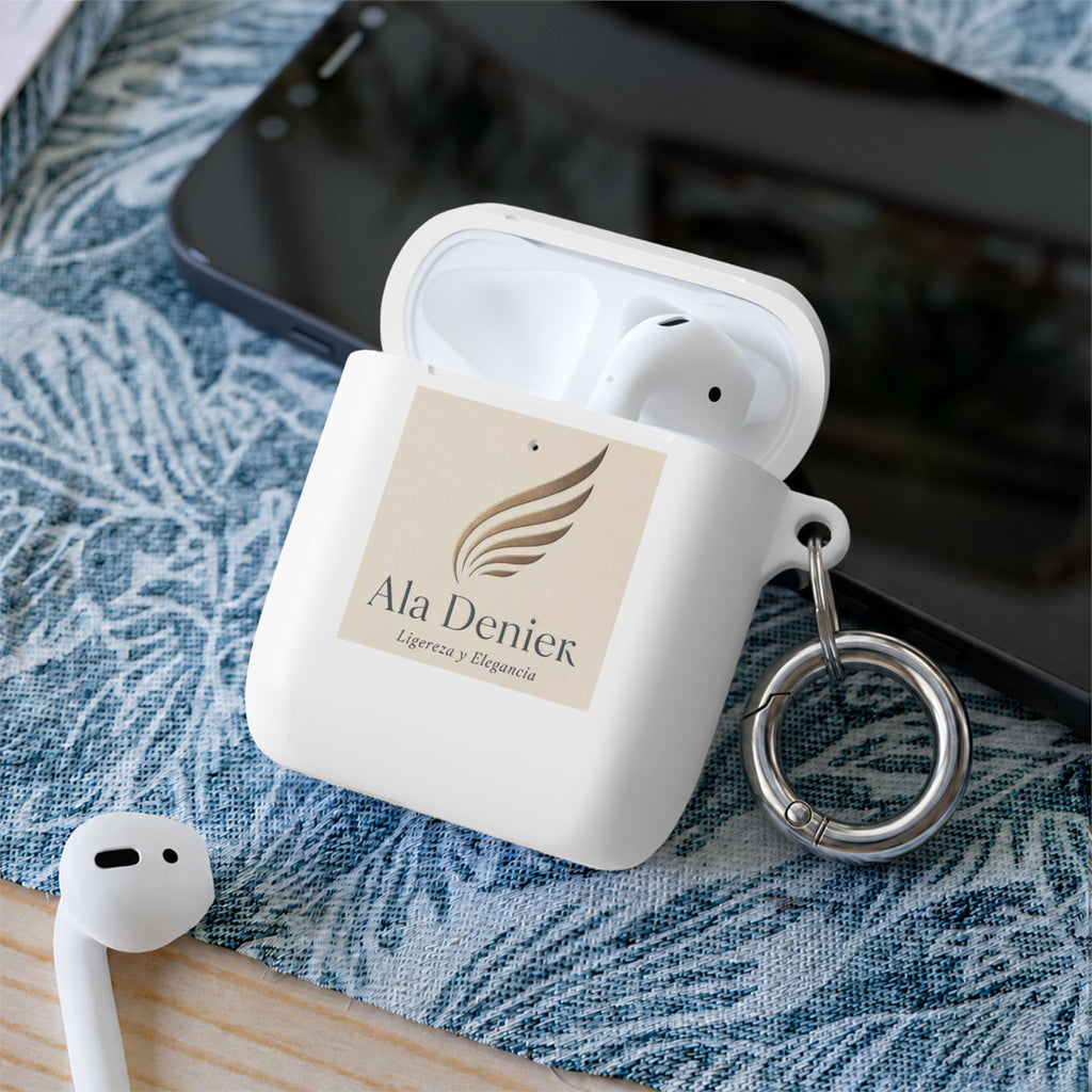 Ala Deniek Logo AirPods Case Cover — Slim Protective Case with Keyring