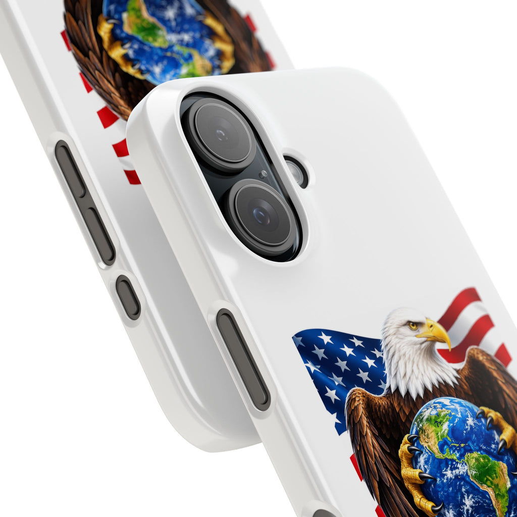 Patriotic Eagle Globe Phone Case – "Rodeco Made in USA"
