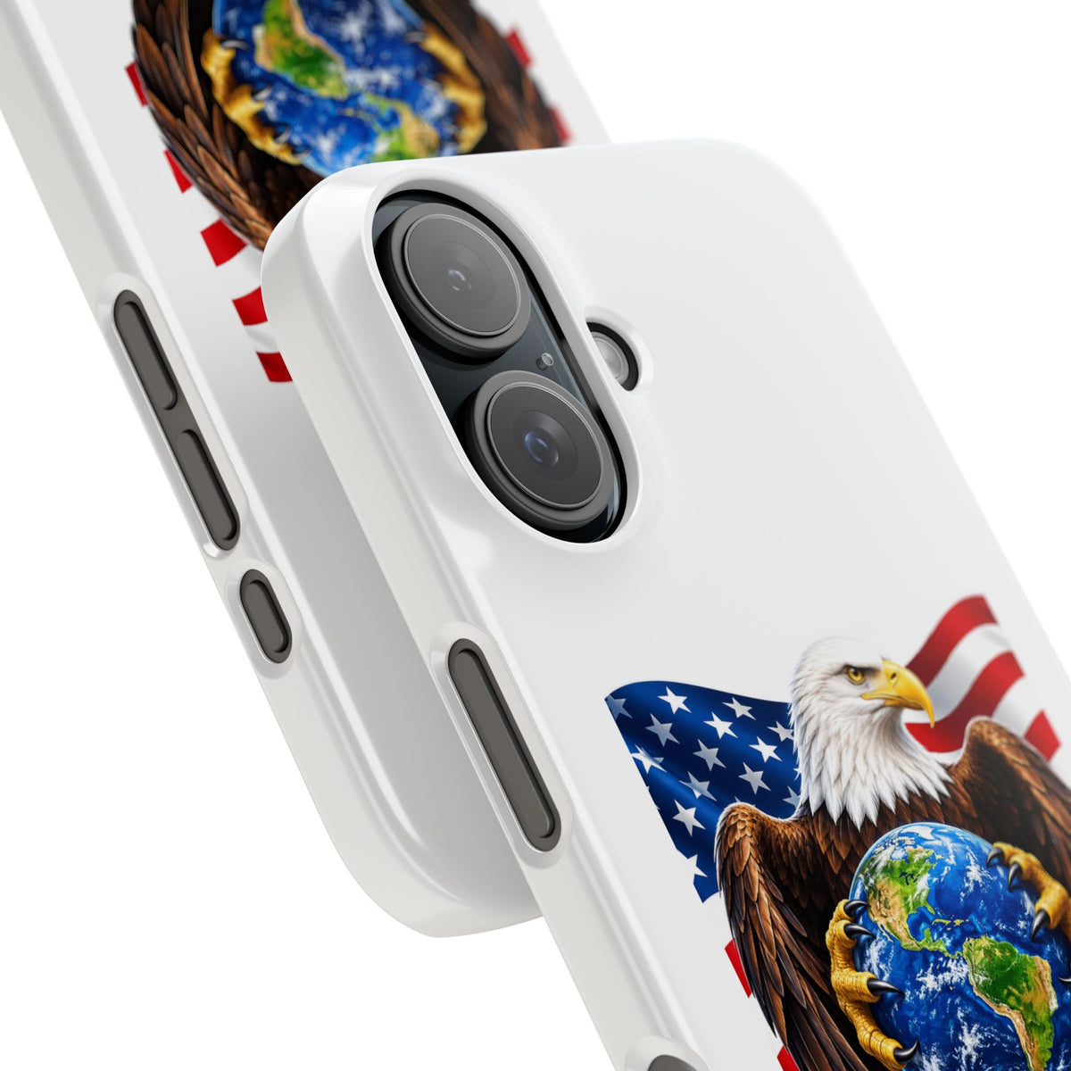 Patriotic Eagle Globe Phone Case – "Rodeco Made in USA"