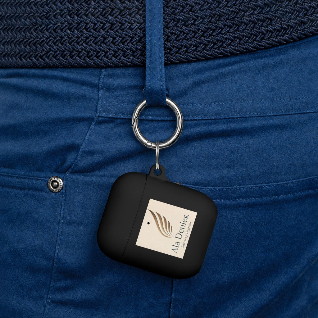 Ala Deniek Logo AirPods Case Cover — Slim Protective Case with Keyring